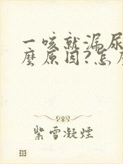 一咳就漏尿是什么原因?怎么治