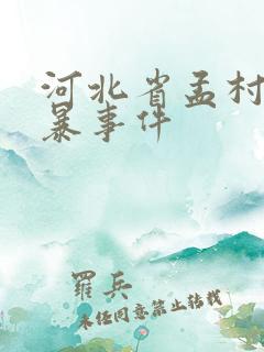 河北省孟村县家暴事件