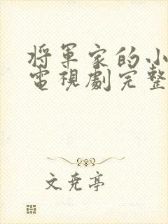 将军家的小娘子电视剧完整版