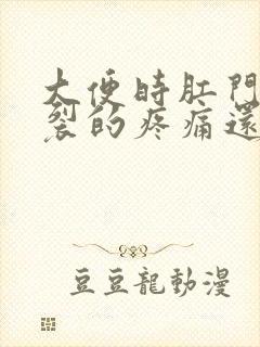 大便时肛门有撕裂的疼痛还出血