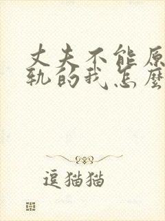 丈夫不能原谅出轨的我怎么办