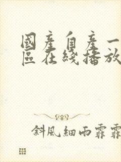 国产自产一区二区在线播放