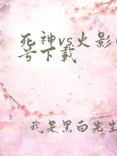 死神vs火影雨兮下载