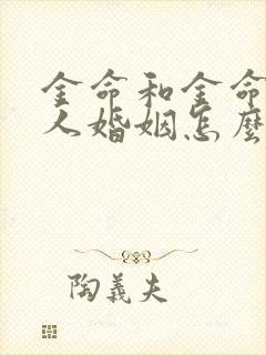 金命和金命两个人婚姻怎么样