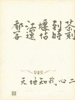 都江堰到茶店子客运站时刻表