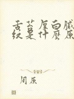 舌苔厚白腻有裂纹是什么原因