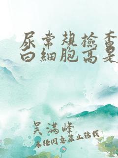 尿常规检查镜检白细胞高是什么原因