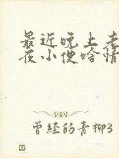 最近晚上老是起夜小便啥情况