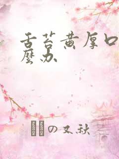 舌苔黄厚口臭怎么办