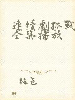 连续剧孤战迷城全集播放