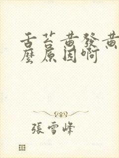 舌苔黄发黄是什么原因啊