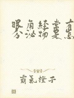 眼角经常有白色分泌物是怎么回事