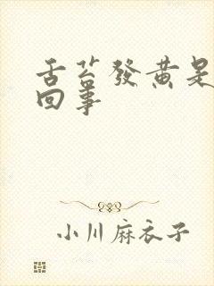 舌苔发黄是怎么回事