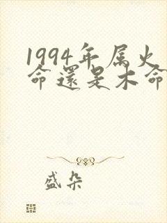 1994年属火命还是木命