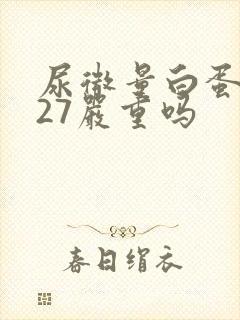 尿微量白蛋白高27严重吗