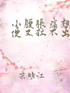 小腹胀痛想解大便又拉不出来怎么办