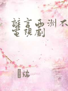 谁言西洲不知意电视剧