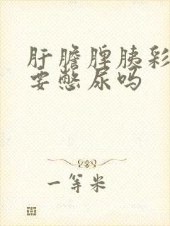 肝胆脾胰彩超需要憋尿吗