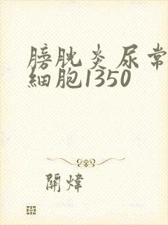 膀胱炎尿常规白细胞1350