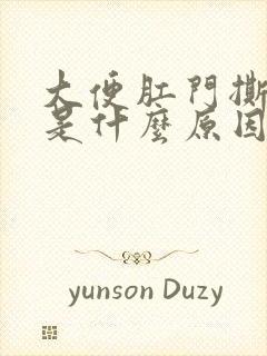 大便肛门撕裂疼是什么原因