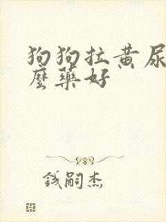 狗狗拉黄尿吃什么药好