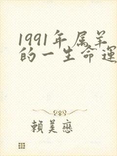 1991年属羊的一生命运如何