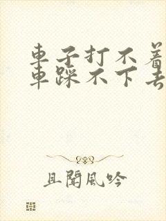 车子打不着火刹车踩不下去