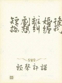 短剧离婚后前夫总想纠缠我