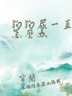 狗狗尿一直很黄怎么办