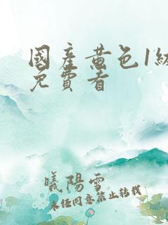 国产黄色1级片免费看