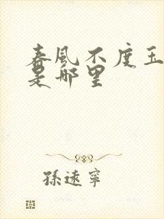 春风不度玉门关是哪里