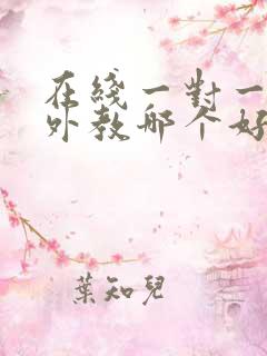 在线一对一英语外教哪个好