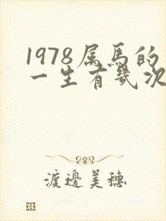 1978属马的一生有几次婚姻