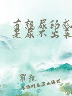 有想尿的感觉但是尿不出来怎么办