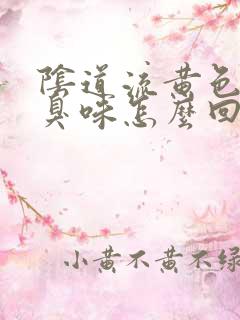 阴道流黄色液体臭味怎么回事