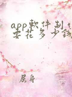 app软件制作要花多少钱