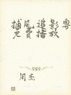 捕风追影粤语版免费播放