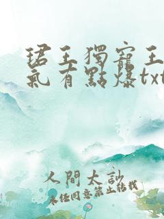 珺王独宠王妃脾气有点爆txt下载