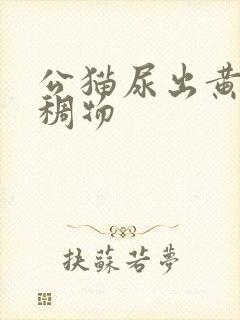 公猫尿出黄色粘稠物