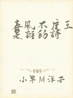 春风不度玉门关是谁的诗