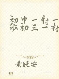 初中一对一辅导班初三一对一补习