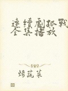 连续剧孤战迷城全集播放