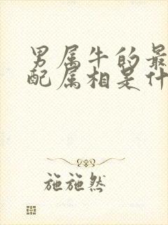 男属牛的最佳婚配属相是什么