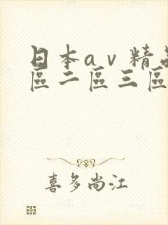 日本aⅴ精品一区二区三区