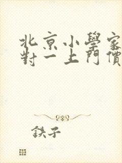 北京小学家教一对一上门价格