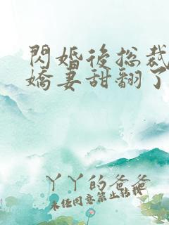 闪婚后总裁农村娇妻甜翻了