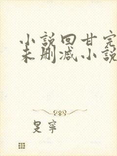 小说回甘完整版未删减小说