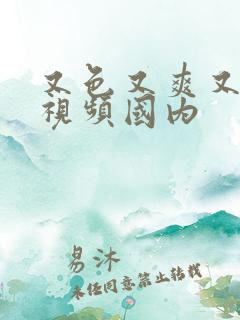 又色又爽又黄的视频国内