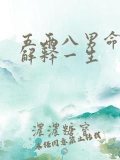 五两八男命详细解释一生