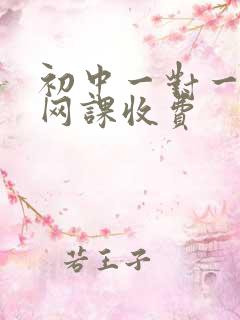 初中一对一辅导网课收费